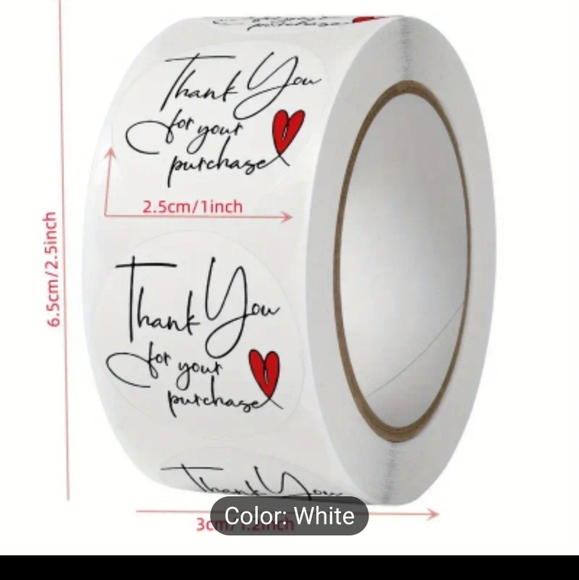 Other - Thank you for your purchase stickers